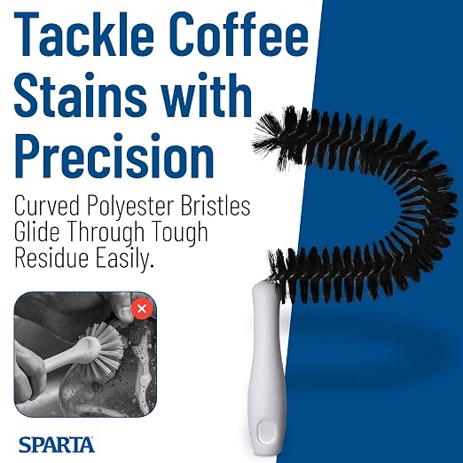 SPARTA Decanter Brush – SKU 4015300 Coffee Pot Brush, Curved Semi-Circular - Image 6