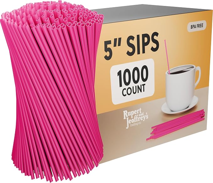 Disposable Plastic Coffee Stirrer Straw by RupertandJeoffreysTradingCo