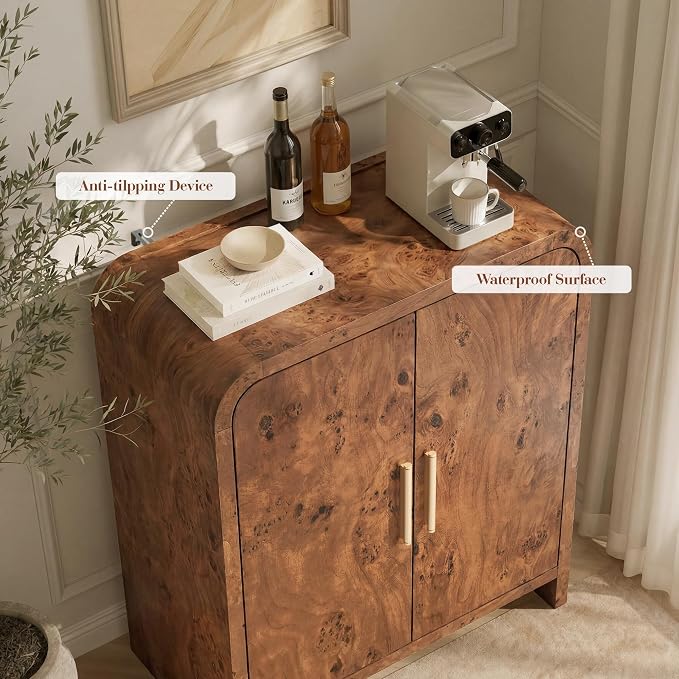Curved Buffet Storage Cabinet - Image 8