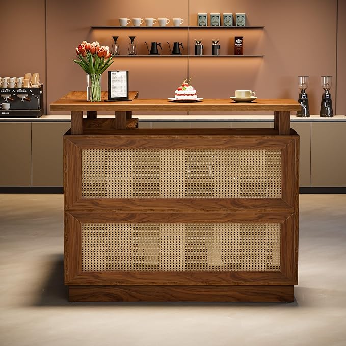 Tribesigns L Shaped Bar Table - Image 5