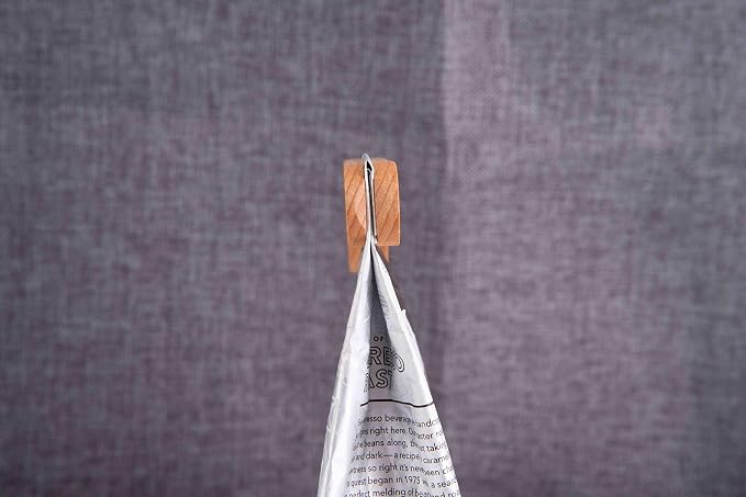 Wood Coffee Scoop with Bag Clip, Measuring Tea Coffee Bean Spoon Clip Gift - Image 9