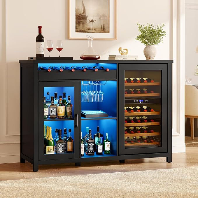 53" Modern Coffee Bar Cabinet - Image 3