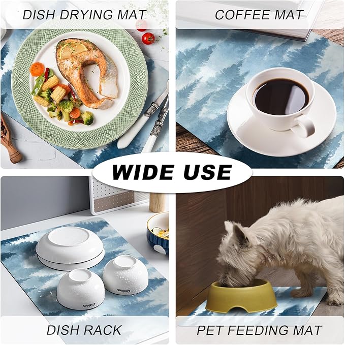 Coffee Mat, Coffee Bar Accessories Fit Under Coffee Maker Espresso Machine - Image 7
