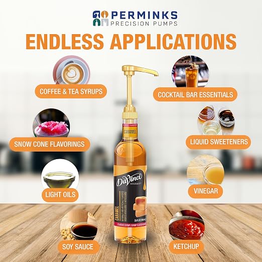 PERMINKS Premium Coffee Syrup Pump Dispenser, Fits 750ml Torani, Skinny & - Image 6