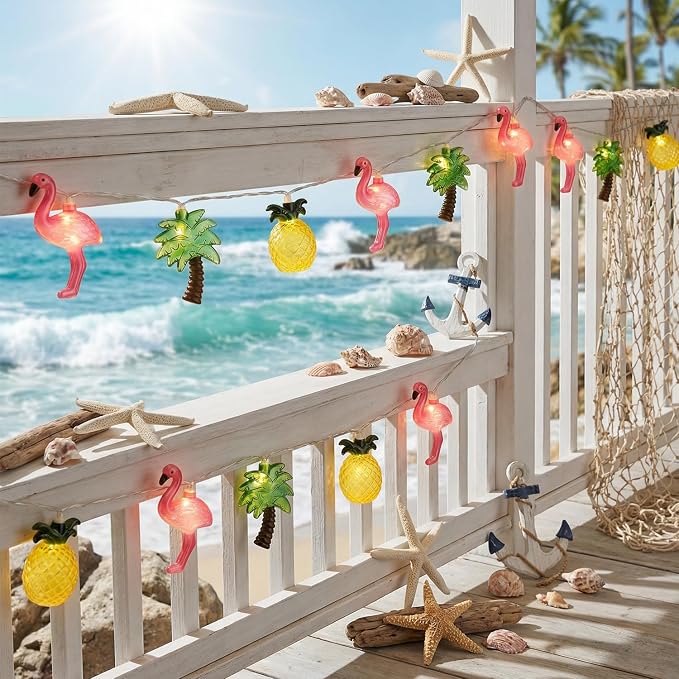 12FT 20LED Summer Hawaiian Themed Party Decorations Lights - Image 2