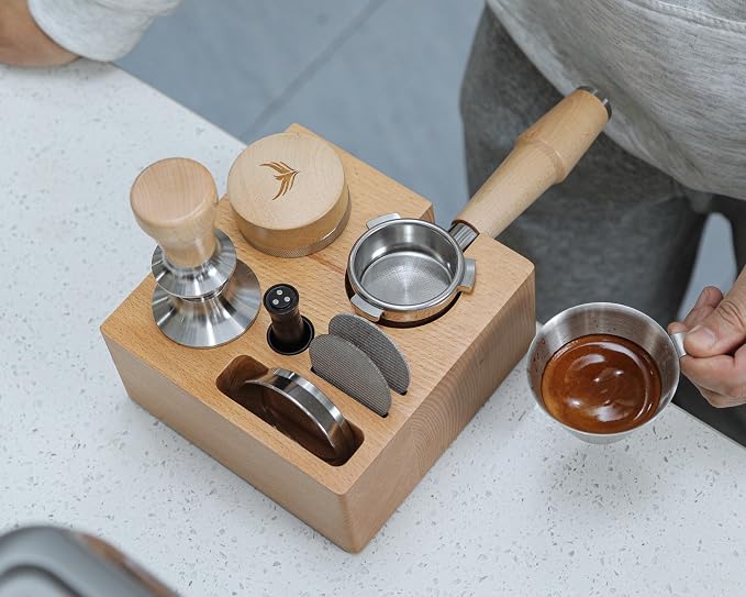 58mm Espresso Tamping Station Compact Portafilter Stand and Coffee Accessories - Image 4