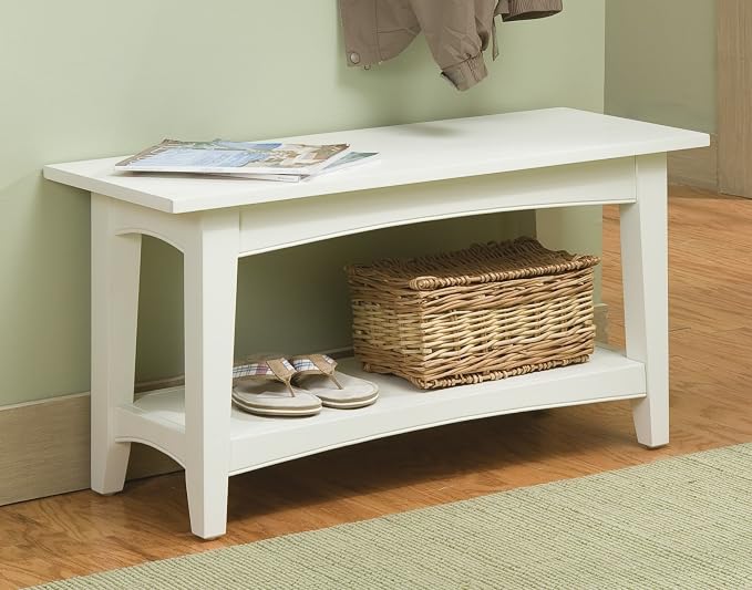 Alaterre Furniture Shaker Cottage Bench - Image 6