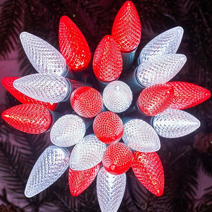 Brightown C9 Christmas String Lights Outdoor Led Fairy Lights Faceted by Brightown