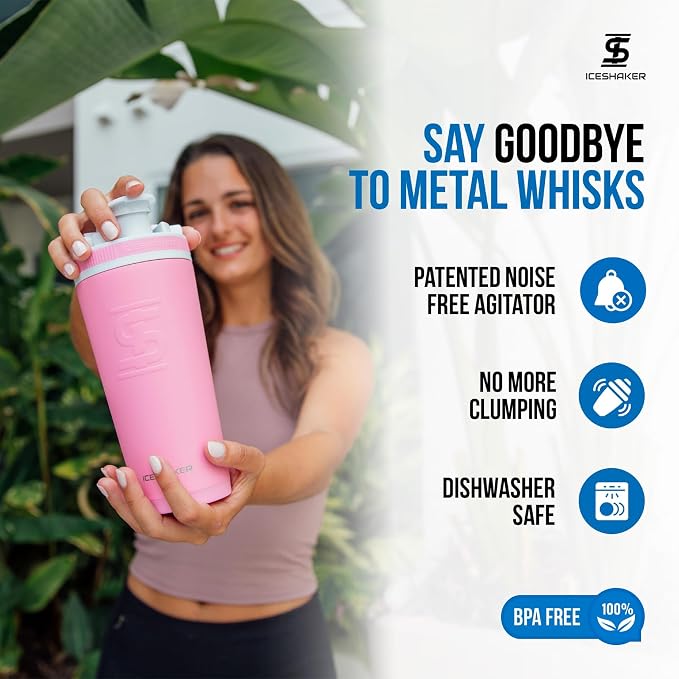 Ice Shaker Insulated Stainless Steel Shaker Bottle | 26oz - Image 4