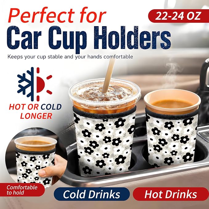 Reusable Neoprene Coffee Sleeve - Image 3