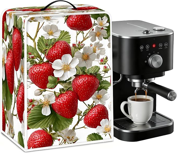 BVBOX Coffee Maker Cover, Durable Dustproof Lightweight Polyester Cotton Blend by BVBOX