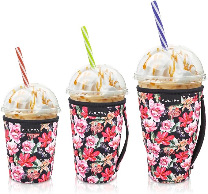 Iced Coffee Sleeve Insulator Sleeves by AJLTPA