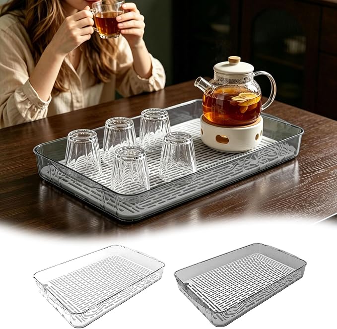Plastic Drain Tray Bottle Cup Dish Drying Rack - Image 5
