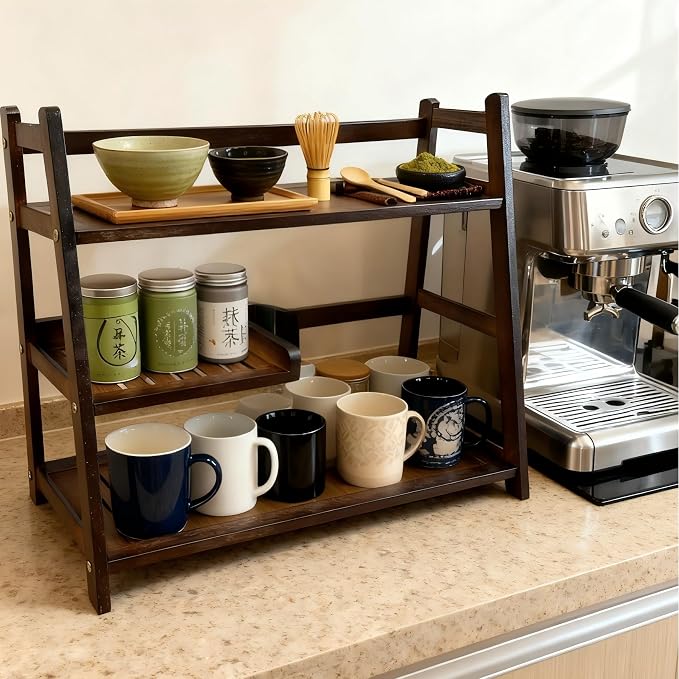 Bamboo Matcha Station Organizer - Image 2