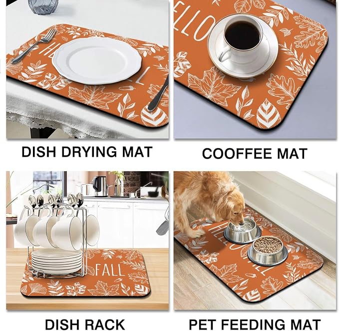 Fun Coffee Mat 23inx15in, Coffee Bar Mat - Image 4
