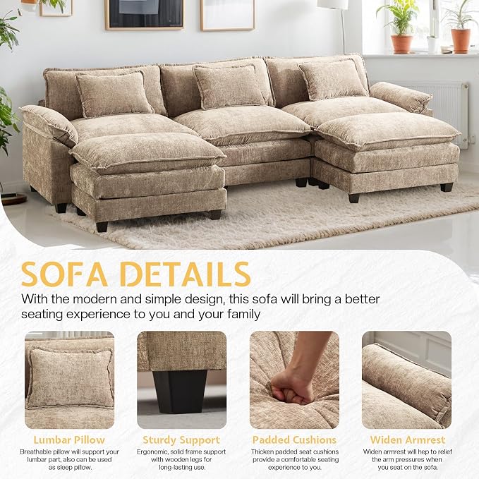 Modular Sectional Sofa, Cloud Couch - Image 5