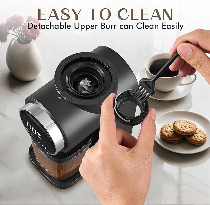 AYCHIRO Electric Conical Burr Coffee Grinder, Touchscreen Coffee Grinder - Image 5