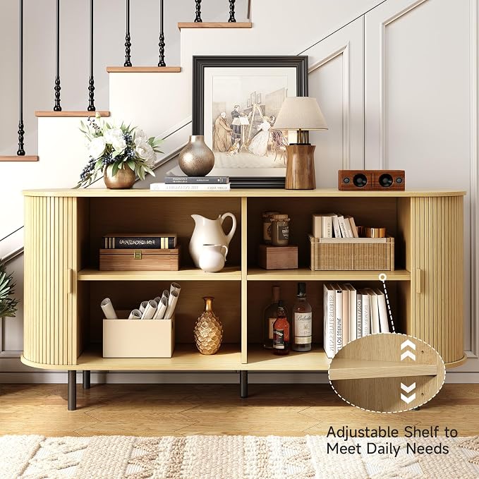 ONBRILL 63" Sideboard Buffet Cabinet - Image 3