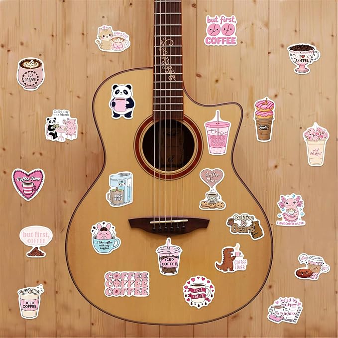 100PCS Funny Coffee Stickers, Waterproof Vinyl Decals - Image 6