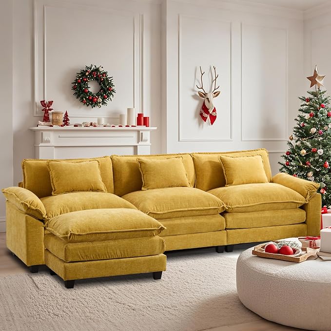Modular Sectional Sofa, Cloud Couch by OQQOEE