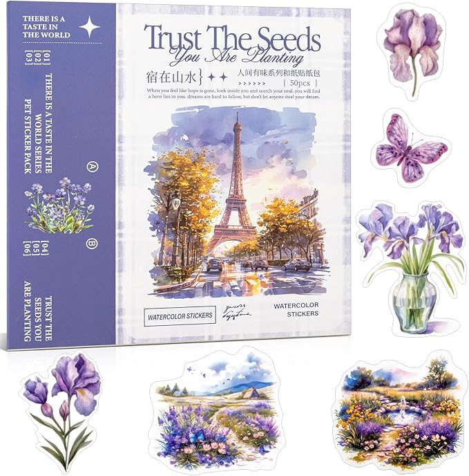 Colorful Landscape Theme Sticker Scrapbooking Supplies by UIDEYVI