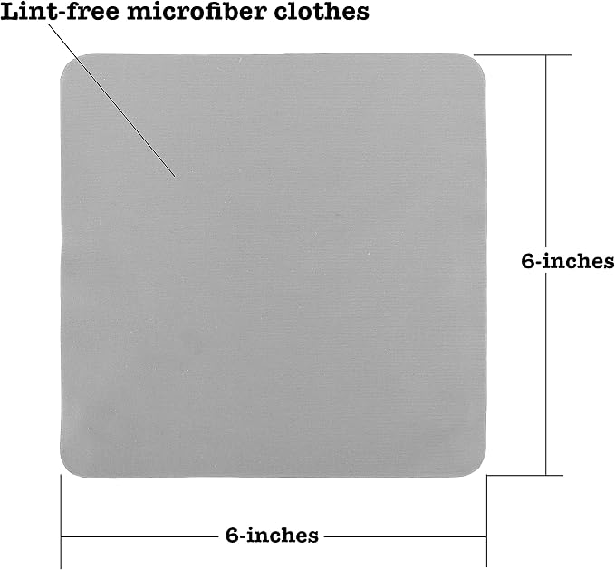 Iconikal Premium Reusable Microfiber Glasses, Screens Individually Wrapped - Image 4