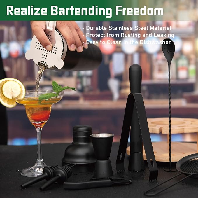 Cocktail Shaker Set Bartender Kit - Image 5