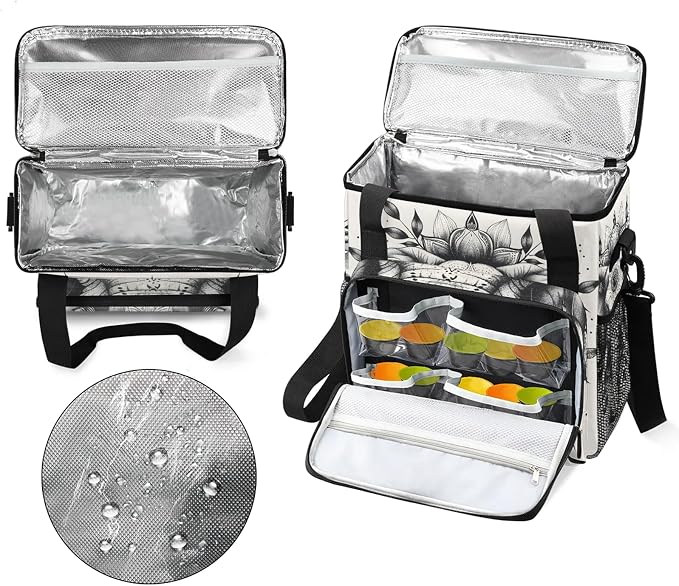 Animal Elephant Coffee Maker Carring Bag, Large Insulated Storage Organizer - Image 3