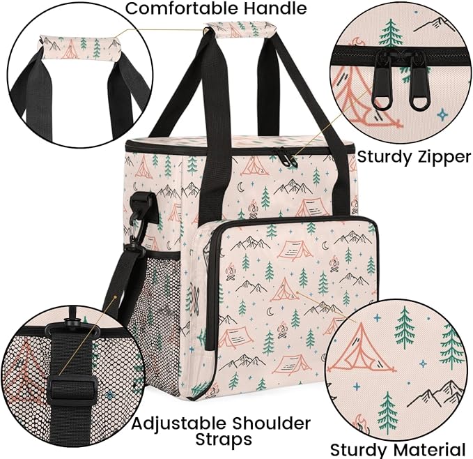 Camping Coffee Maker Travel Bag, Camping Large Carrying Storage Case Insulated - Image 6