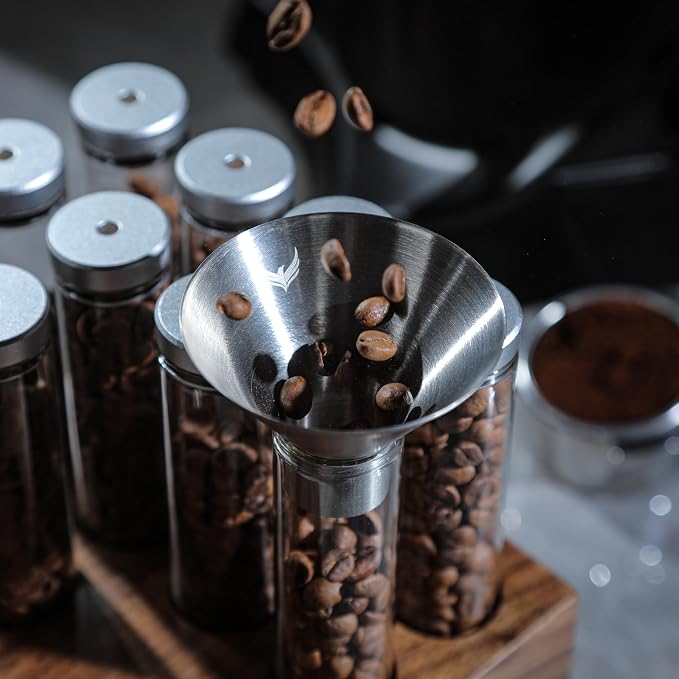 Single Dose Coffee Bean Storage Tubes Espresso Bean Cellar 12pcs One-Way - Image 8