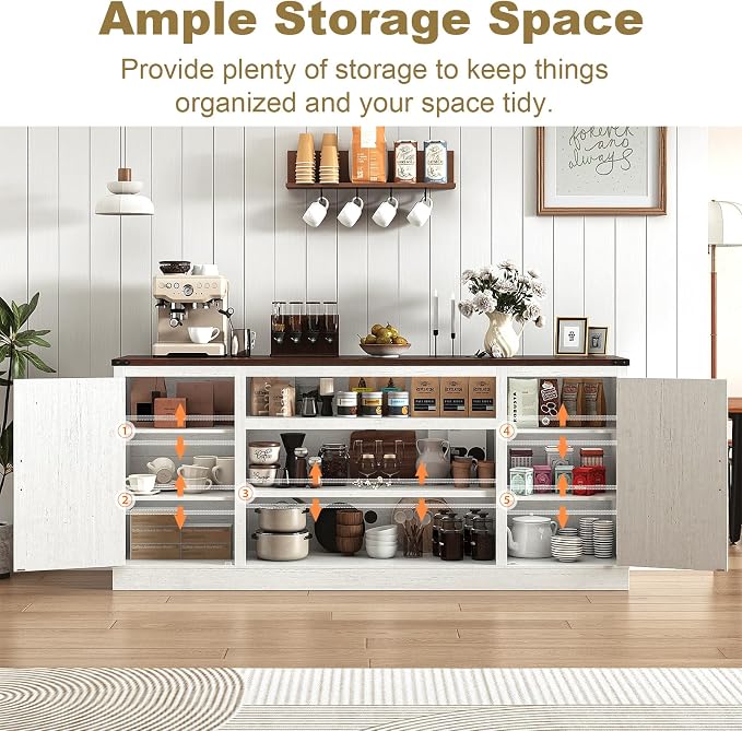 XVD 75" Farmhouse Coffee Bar - Image 3