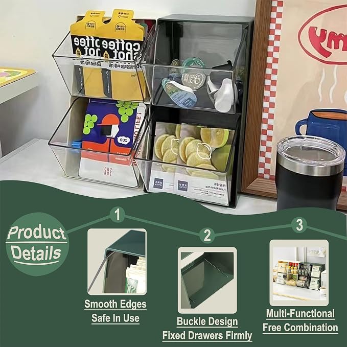 K Cup Holder, Large Capacity Tea Bag Organizer - Image 3