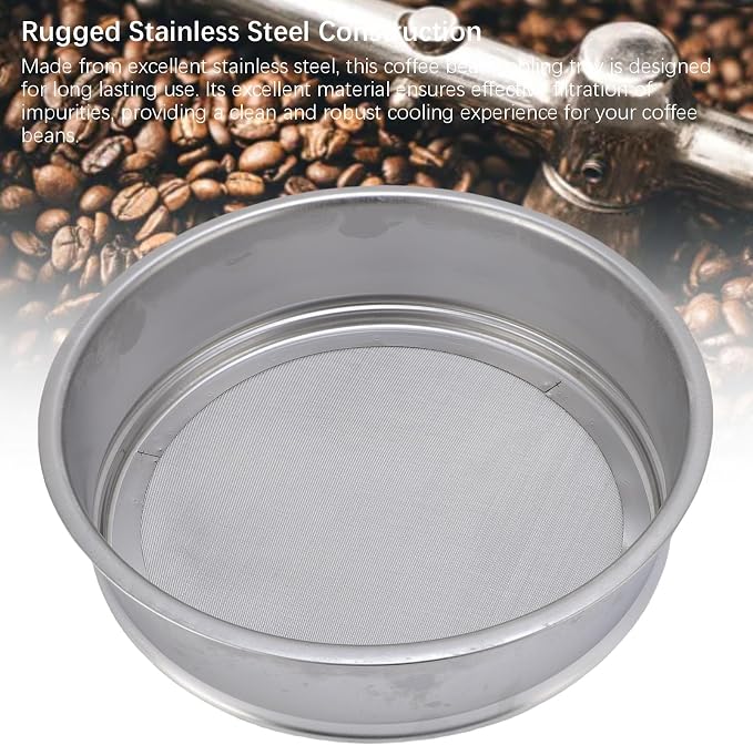 TOPINCN 60 Mesh Coffee Bean Cooler Filter, Stainless Steel Coffee Filter Screen - Image 6