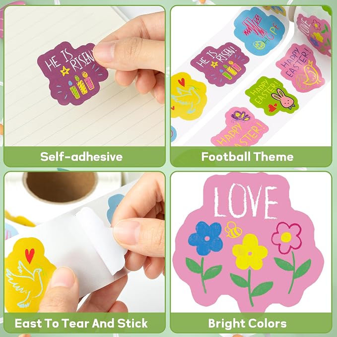 Haooryx Easter Kids' Sticker Rolls - Image 4