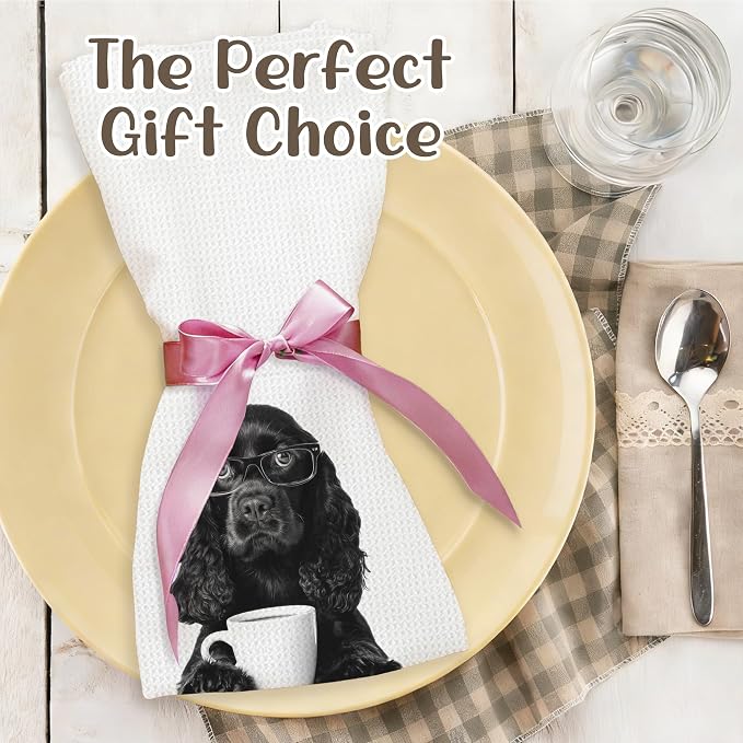Funny Cocker Spaniel Kitchen Towels, Dog Kitchen Accessories, Dog Chef Gifts - Image 5