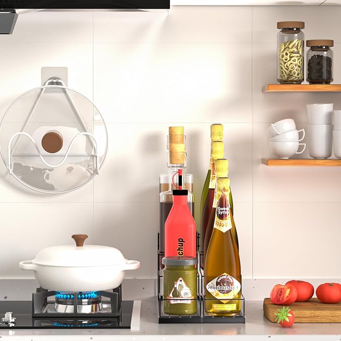 Invech Coffee Syrup Organizer Rack 2 Pack, Metal Syrup Holder - Image 3