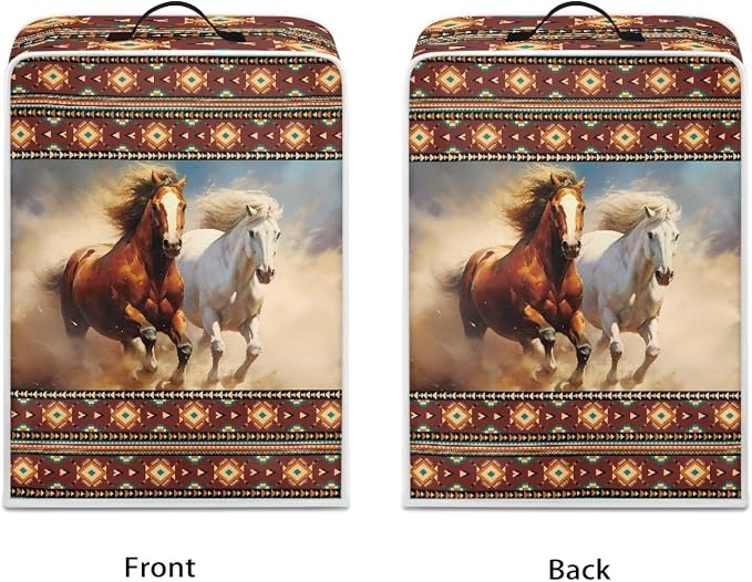 Horse Aztec Coffee Maker Cover Coffee Machine Dust Cover Lightweight Coffee Pot - Image 2