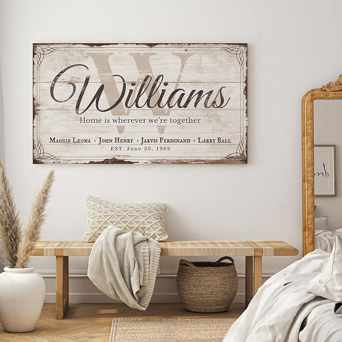 IPIC - Personalized Last Name Home Sign, Custom Name Sign - Image 3