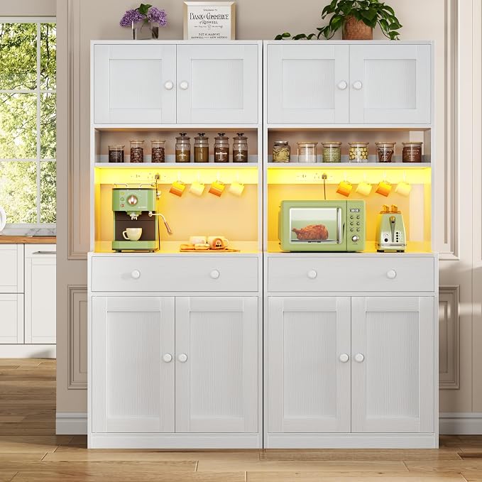 Korfile 71" Tall Kitchen Pantry Storage Cabinet - Image 9