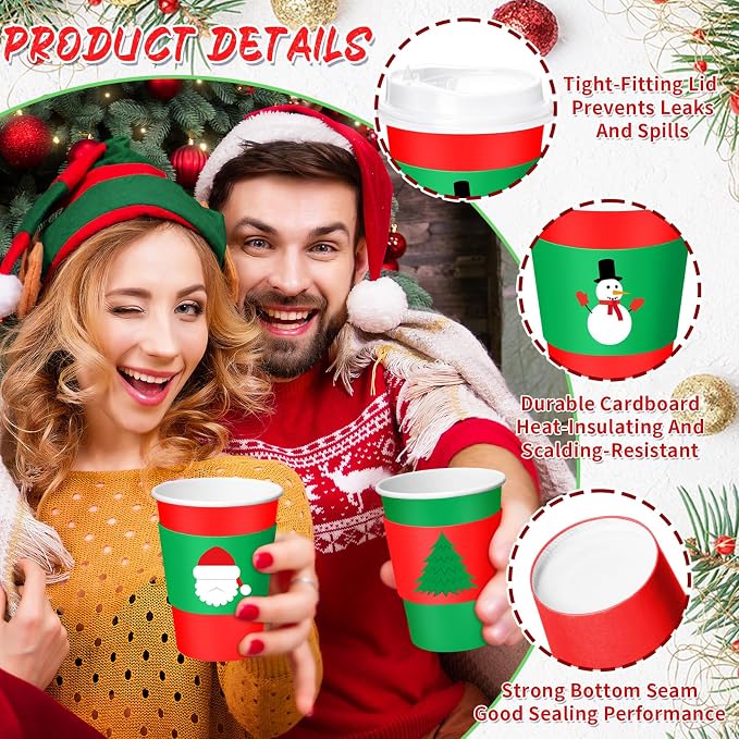 120 Pack Christmas Coffee Cups - Image 3