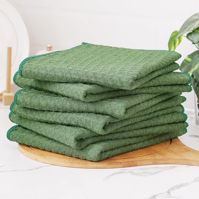 Homaxy Microfiber Waffle Weave Kitchen Towels, 16 x 28 Inch Ultra Absorbent and - Image 6