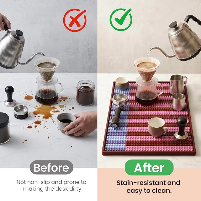 Decorative Cocktail Bar Mat 18x12 — Premium PVC Bar Mat, Non-Slip Coffee Mat - Image 6