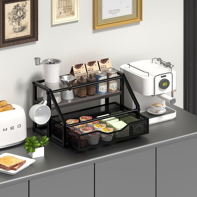 Coffee Syrup Rack Organizer, Syrup Bottle Holder Stand - Image 4