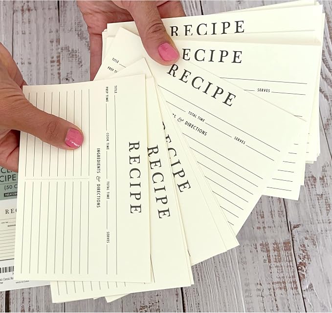 Neatz Classic Recipe Cards, 4x6 Inches, Double Sided. Thick Card Stock. Perfect - Image 7