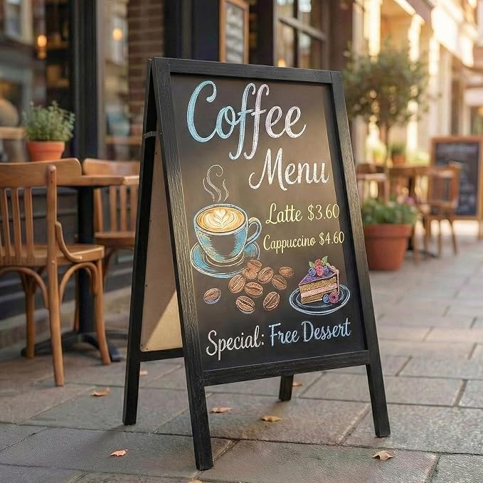 TEAKMAMA A Frame Chalkboard Sign - Image 6