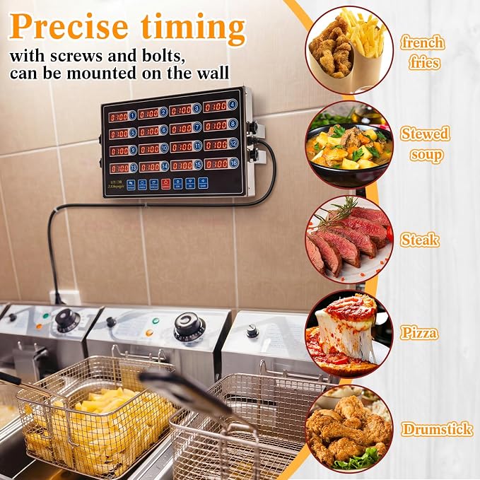 Relaxweex 1 Pack Digital Kitchen Timer, Commercial Cooking Timer - Image 3