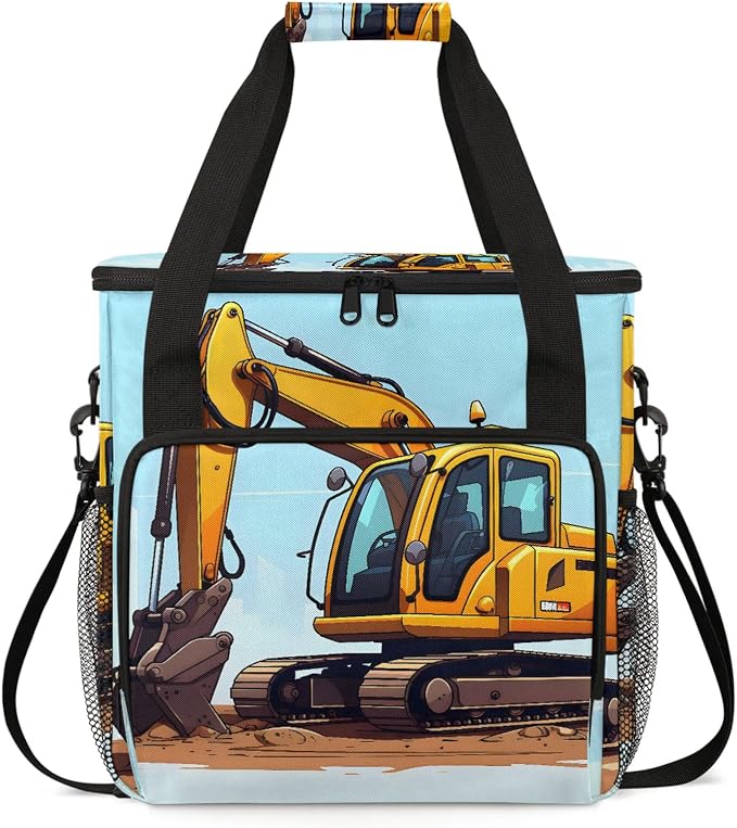 Trucks Coffee Maker Carring Bag, Large Insulated Storage Organizer Case Tote by Home