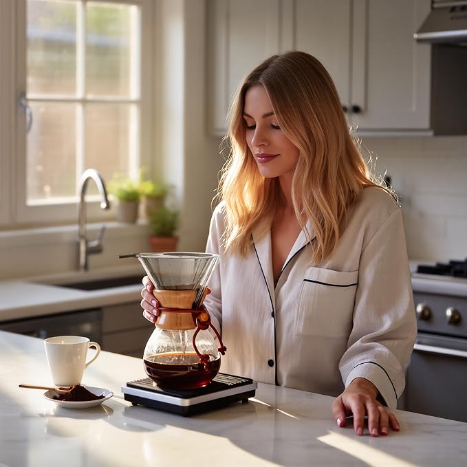 subjectthree Glass Coffee Maker 10 Cup Pour Over Coffee Dripper Set - Image 9