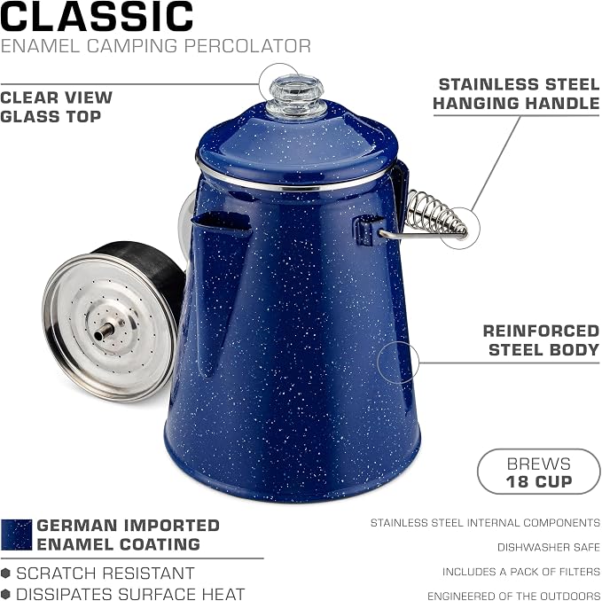 COLETTI Classic Percolator Coffee Pot — The Most Nostalgic Camping Coffee Pot - Image 4
