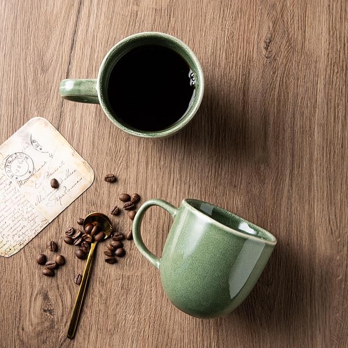 AmorArc 12oz Coffee Mugs, Ceramic Coffee Mugs set of 6 - Image 3